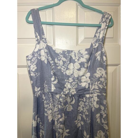 Reformation Bucatini Linen Midi Dress Size 10 NWT - Picture 4 of 11